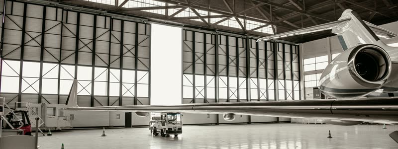 Executive aviation hangar